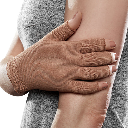 Therafirm EASE Opaque Lymphedema Glove 20-30 mmHg - Therafirm EASE Opaque Lymphedema Glove - 20-30 mmHg Sand