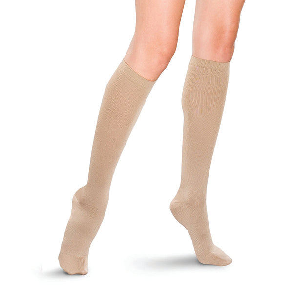 Therafirm Women's Knee High Trouser Sock - 20-30 mmHg Khaki