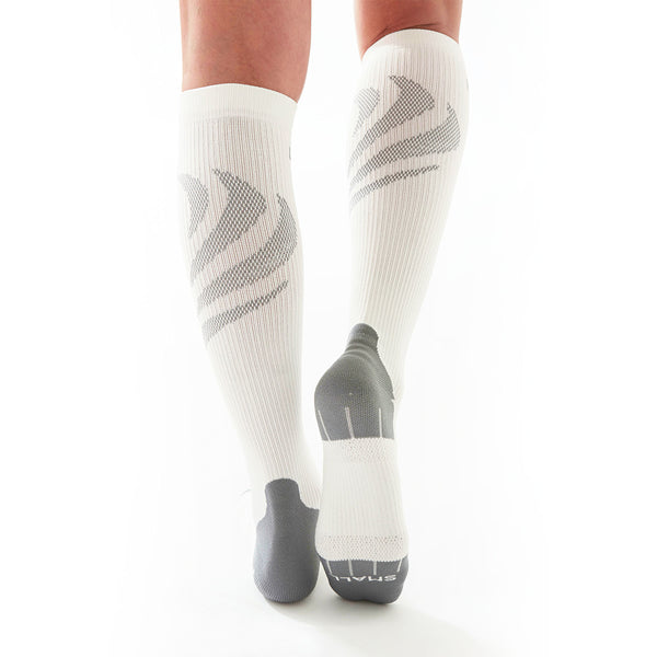 Upsurge sports compression sock white