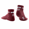 CEP Women's The Run Low Cut Compression Socks 4.0 Dark Red