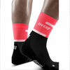 CEP Women's The Run Mid Cut Compression Socks 4.0 Pink Black