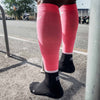CEP Women's The Run Mid Cut Compression Socks 4.0 Pink Black