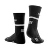 CEP Men's The Run Mid Cut Compression Socks 4.0 Black
