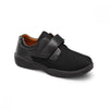 Dr. Comfort Men's Brian X Stretch Lycra w/Leather Shoes Black