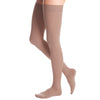 Medi Duomed Advantage Soft Opaque Closed Toe Thigh Highs w/Beaded Band - 30-40 mmHg - Beige