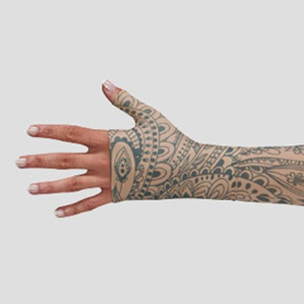 Juzo Soft 2002 Signature Collection Print Boho Gauntlet 30-40 mmHg Right