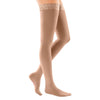Medi Comfort Closed Toe Thigh Highs w/ Lace Band - 20-30 mmHg - Natural 