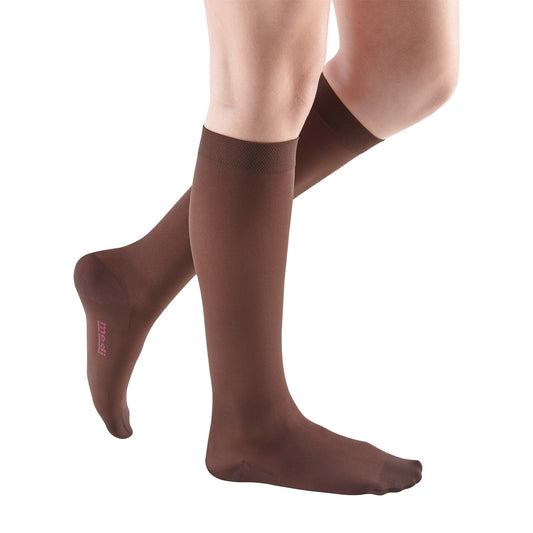 Mediven Comfort Knee Highs 15-20 mmHg - Medi Comfort Closed Toe Knee Highs -15-20 mmHg - Chocolate