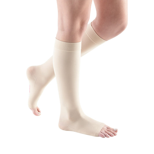 Mediven Comfort Open Toe Knee Highs 30-40 mmHg - Medi Comfort Open Toe Knee Highs - 30-40 mmHg - Wheat 