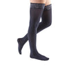 Medi Comfort Closed Toe Thigh Highs w/Lace Band - 30-40 mmHg - Navy