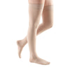 Medi Comfort Closed Toe Thigh Highs w/ Lace Band - 20-30 mmHg - Sandstone