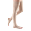 Medi Comfort Open Toe Thigh Highs w/ Lace Band - 20-30 mmHg - Sandstone